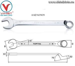 Cờ lê vòng miệng mờ 75 độ 9mm Toptul AAEN0909