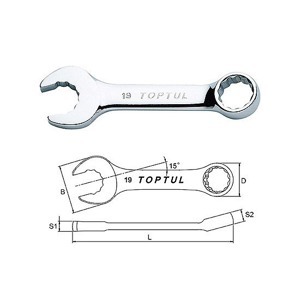Cờ lê vòng miệng ngắn Toptul AAAG1111 11mm