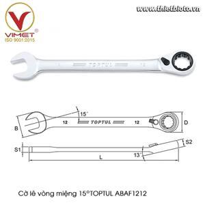 Cờ lê vòng miệng tự động 12mm Toptul ABAF1212