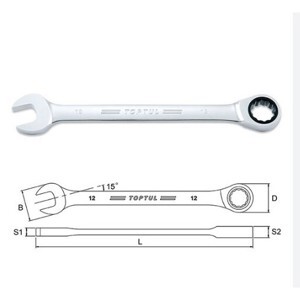 Cờ lê vòng miệng tư động 8mm Toptul AOAF0808