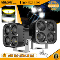 CO LIGHT Trắng & Vàng 2in1 Sương Mù Cho Xe Máy Ô Tô LED 120W Chống Nước Mini Lái Xe Đèn Pha 12V 24V