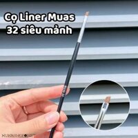 [Cọ liner Muas 32] Cọ vẽ eyeliner đầu nhỏ siêu mảnh MUAs Accessories cán đen chuyên kẻ mắt siêu sắc nét