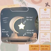 [CÓ LOA Bluetooth] Đèn Ngủ Decor Ngôi Sao Bay, Chim bay 3D, 3 Trong 1, kiêm Loa + Đế Sạc Không Dây và 8 chế độ đèn