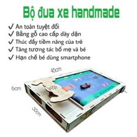 [CỠ LỚN] Bộ Đồ Chơi Đua Xe Handmade Bằng Gỗ (Đường Đua Siêu Tốc)