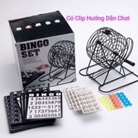 (Cỡ Lớn, Lồng Sắt) Lồng Quay Xổ Số Lô Tô 75 Số Bingo Siêu Hot, Trò Chơi Uống Rượu, Beer Độc Lạ