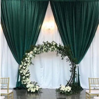 (CỠ LỚN-QUYẾN RŨ) Nền vải nhung chụp ảnh, trang trí tiệc cưới,Rèm cửa vải nhung may sẵn luồn-dán-dây