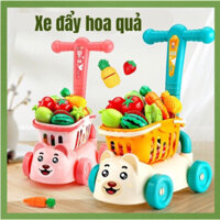 [CỠ LỚN] Xe đẩy đồ chơi cho bé cỡ lớn- Xe đẩy đồ chơi siêu thị kèm hoa quả,đồ chơi cho bé yêu