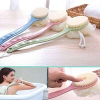 Cọ Lưng Kèm Bông Tắm Hàng Xuất Nhật(Đầu Tròn Kèm Bông Tắm + Gai Masage) (T250)