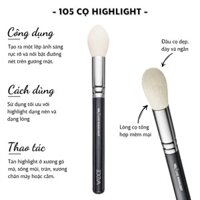 Cọ Má Hồng Nhỏ Và Highlight ZOEVA Luxe Highlight Brush 105