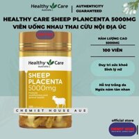 [Có Mã QR] Healthy Care Sheep Placenta 5000mg - Viên uống nhau thai cừu Úc 100 viên HSD Xa Đẹp Da Trẻ Hóa Giảm Thâm Nám