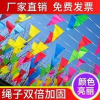 Cờ màu nhỏ Cờ nhỏ đầy màu sắc, Cờ tam giác, Cờ dây, Trang trí trang trí đám cưới, Wedd nhỏ