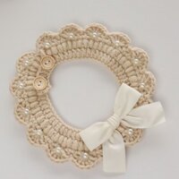 Cổ Mèo Handmade Móc Thú Cưng Yếm Có Thể Điều Chỉnh Chó Yếm Vòng Cổ Mèo Con Chó Thỏ Trang Trí Teddy zy25307