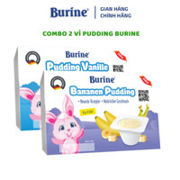 [Có mix vị] Combo 2 vỉ Pudding Ăn Dặm Burine Dành Cho Bé Từ 6 Tháng Tuổi, Bổ Sung Năng Lượng