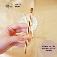 Cọ môi 2 đầu Feather B - Cọ vẽ viền môi - Cọ tô lòng môi - Cọ đánh son - Cọ son bỏ túi