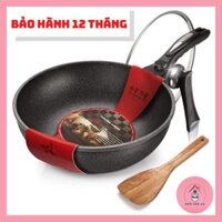 (CÓ NẮP) Chảo Đá Sâu Lòng Chống Dính Siêu Bền Hàn Quốc Coopia Có Nắp Size 32cm
