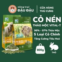 Cỏ Nén Vital Cho Thỏ MrHay 97% Thành Phần Thảo Mộc Tốt Cho Tiêu Hoá 800g