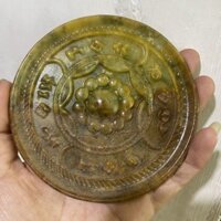 Cổ Ngọc Cũ Đĩa Ngọc Gương Cổ Xiuyu Ngọc Bi Cổ Hàng Cũ Jadeware 3.5.44