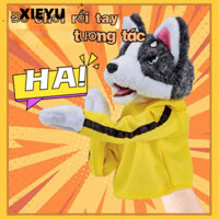 (Có nhạc)Chó Con Rối Tay Con Rối Chó Kung Fu Con Rối Husky Đấm Bốc Con Rối Ngón Tay Trận Âm Thanh Sang Trọng Đồ Chơi Búp Bê Quà Tặng Sinh Nhật