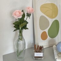 Cỡ Nhỏ Slim Poppies Bình Thủy Tinh Hoa Khô Sắp Xếp Hoa Bình Văn Phòng Để Bàn Trang Trí