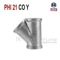 Co Nối Chữ Y Phi 21 Ống nước – Thép Mạ Kẽm