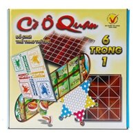 Cờ Ô Quan 6 Trong 1 ( cờ ô quan, cờ vây, cờ ca rô, cờ nhảy, cờ cá ngựa, cờ gánh)