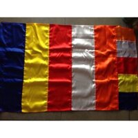 Cờ Phật Giá Sỉ 2mx3m 1m2x1m8 1m6x2m4 treo trang trí Phật Đản Phật Giáo