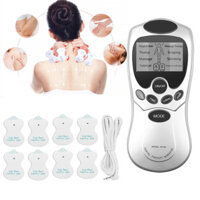 [Cổ phiếu địa phương] EMS Vật lý trị liệu Máy mát xa LED Màn hình xanh Xung điện tử Trị liệu kỹ thuật số Dụng cụ kinh tuyến với miếng đệm điện cực 4 / 8