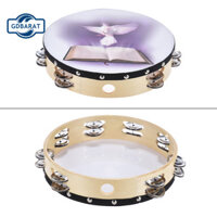 [Cổ phiếu NYCA] Tay cầm 8 Inch Hàng đôi Tambourine Handbell Clap Drum Nhạc cụ gõ