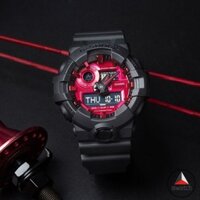 【CỔ PHIẾU SẴN SÀNG】 Casio G-Shock GA-700AR-1A CITY BATTLE ADRENALINE Red Black Resin Band Digital Analog Men Sport Q