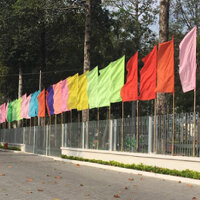 Cờ phướn, cờ chuối 6 màu, size 65x180cm vải phi bóng