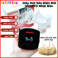 [Có Pin Sạc] Combo Máy Hút Sữa Điện Đôi Hichito Nhật Bản &Áo Hút Sữa Rảnh Tay (Massge Siêu Êm -Vắt Sữa Siêu Kiệt)