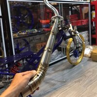 cổ pô  2 khúc 304 cho  wave s110 gắn mọi dòng xe