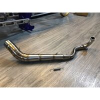 cổ pô  2 khúc 304 gắn pô độ  cho  xe wave rsx 110