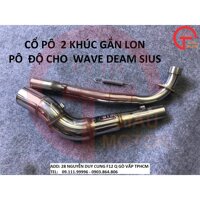 CỔ PÔ 2 KHÚC GẮN LON PÔ ĐỘ CHO XE WAVE DREAM SIRIUS