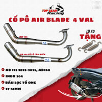 Cổ Pô Air Blade 160cc Và AB 125cc Đời 2023 2024 Inox 304 Đầu Ra 51mm Pô Độ Topgear