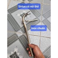 Cổ pô cuống pô yamaha Sirius Jupiter taurus có vòi Inox bóng 2 li