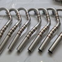 Cổ pô ex150, cổ pô exciter 150 inox size 32mm dùng để hàn pô zin hoặc gắn cổ 2 khúc pô tank