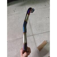 Cổ pô gắn xe Dream, Wave, Sirius, Sirius Fi xi titan tik sâu - Phụ tùng xe máy