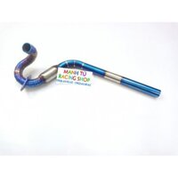 cổ pô gắn xe wave darem cub 50 bầu hơi inox 304 lên titan