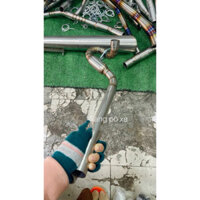 Cổ pô inox 304 bầu hơi gắn wave a100 50 rs wave cũ dream cub chaly si50 HÀNG CAO CẤP DÀY VÀ ĐẸP