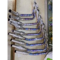 cổ pô ptitanium titan bầu hơi cho vario click đi lon pô 4 road và bô zin ( titanium elbow for vario click )