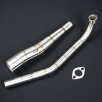 Cổ pô tăng 2 khúc inox 304 dành cho Wave 110