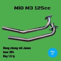 Cổ Pô Thay Cho Mio M3 125cc-& Janus.inox (size 27)