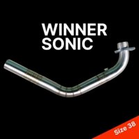 Cổ Pô Thay cho Winner, Sonic inox 304 size 38 dầy1.5li.