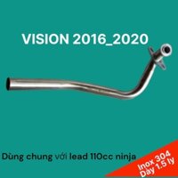 CỔ PÔ Thay cho xe VISION 2016 - 2020 size 27 inox 304 dầy (1.5 li)