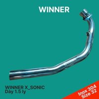 Cổ Pô thay cho xe WINNER & SONIC- WinnerX inox 304 (size 32)