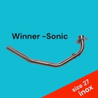 Cổ Pô thay cho xe Winner - Sonic & Winner X inox 304 (size 27)