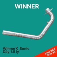 Cổ Pô Thay cho xe Winner inox 304 phân khúc (size 34)