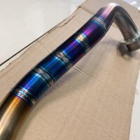 Cổ Pô Titan, Cổ Pô Future Neo đời 2008/2009 gắn Pô Zin theo Xe, Titan lên màu cực đẹp và chất, Lắp Như Zin không độ chế