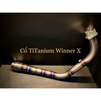 cổ pô titan gắn bô zin xe tay côn honda yamaha suzuki winner x sonic satria raider exciter ex 135 150 (titanium elbow)